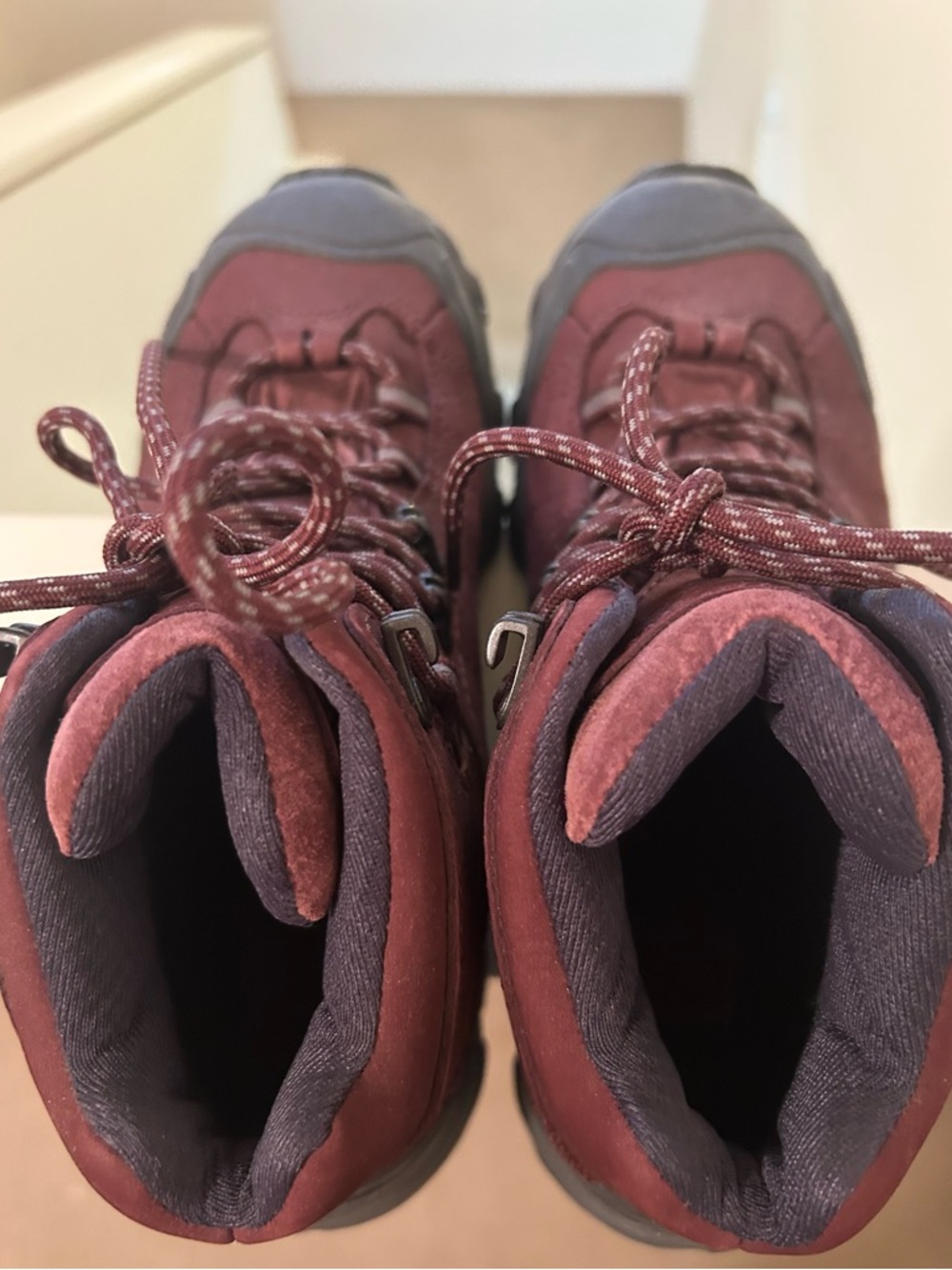 OBOZ Women’s Burgundy Trail Athletic Boots - Cushioned Support